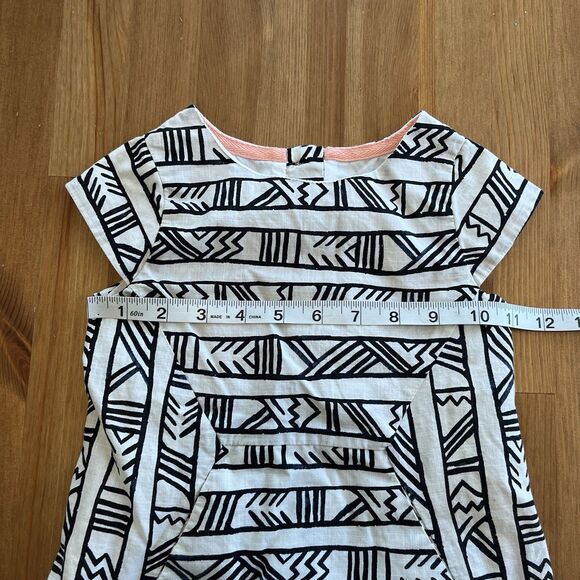 GENUINE KIDS OshKosh Toddler Dress 3T Black/White Tribal Print Cotton - Picture 11 of 12
